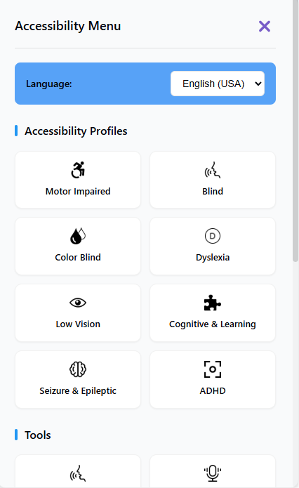 Accessibility Dashboard Preview
