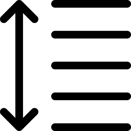 Line Height Icon
